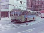 Wagen 149, OL-AC 979, EZ: 1975, aufgenommen im Mai 1983 auf der Busspur in der Moslestrae.
