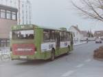 Wagen 79. ... die Trseite fr das Schmuck & Kunstgeschft BIJOU warb. Das Foto zeigt den Bus in der Strae Unterm Berg.