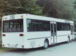Wagen 31, OL-AX 331, Bj. 1989. Dieser Bus, hier ganz in wei kurz nach seiner Anlieferung im September 1989 aufgenommen, war der letzte aus der Zulassungserie dieses Jahrganges. Mit ihm sollte der gerade umlackierte Gelenkbus 162 als Werbetrger fr das Technik-Haus TELEPOINT untersttzt werden.