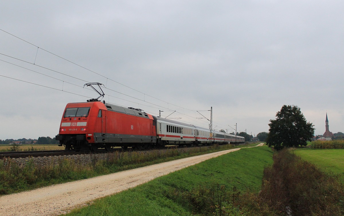 101 031-3 am 30. September 2012 bei �bersee am Chiemsee.