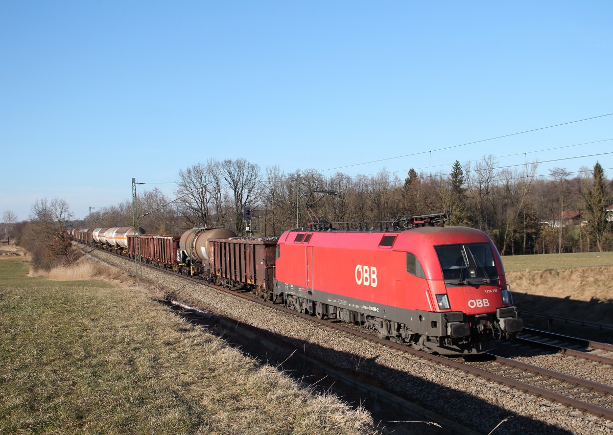 1116 146-2 am 7. M�rz 2015 bei Hilperting.