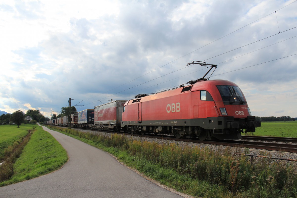 1116 169-2 am 15. September 2012 bei �bersee am Chiemsee.