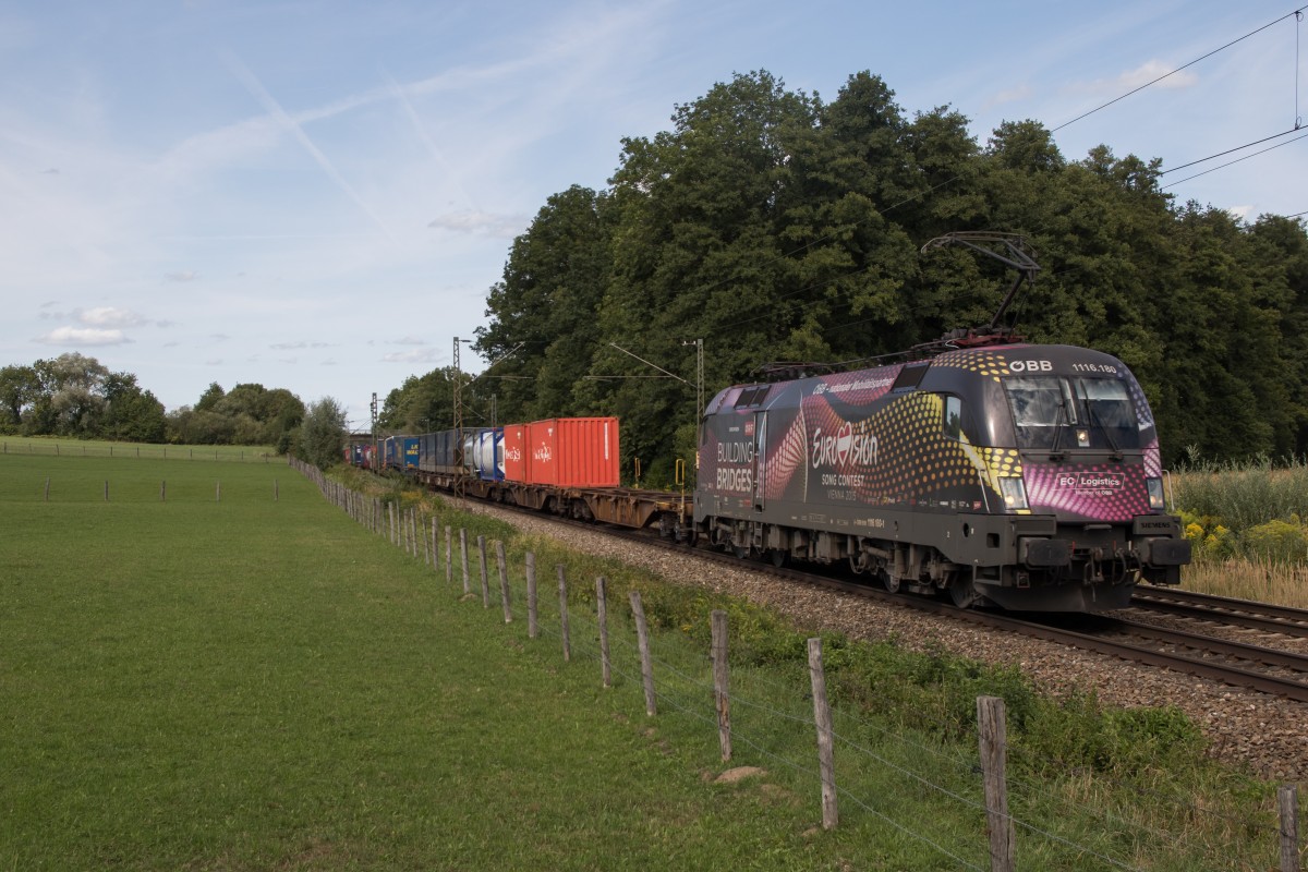 1116 180-1 nochmal am 25. August 2015, diesmal jedoch von M�nchen kommend in Vogl.