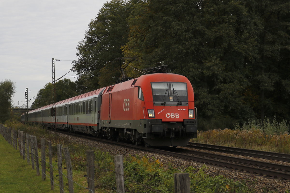 1116 181  Hanspeter  aus M�nchen kommend am 2. Oktober 2017 bei Vogl.