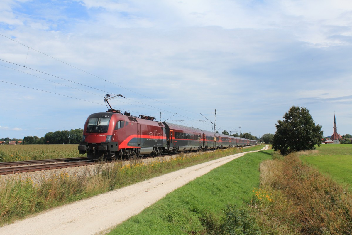1116 201-5 am 8. September 2013 bei �bersee am Chiemsee.