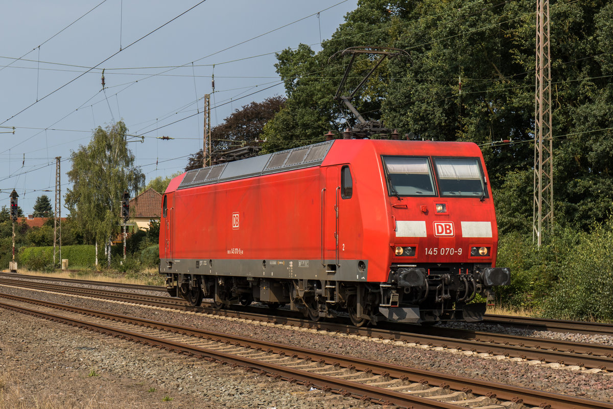 145 070-9 am 27. August 2016 in Langwedel.