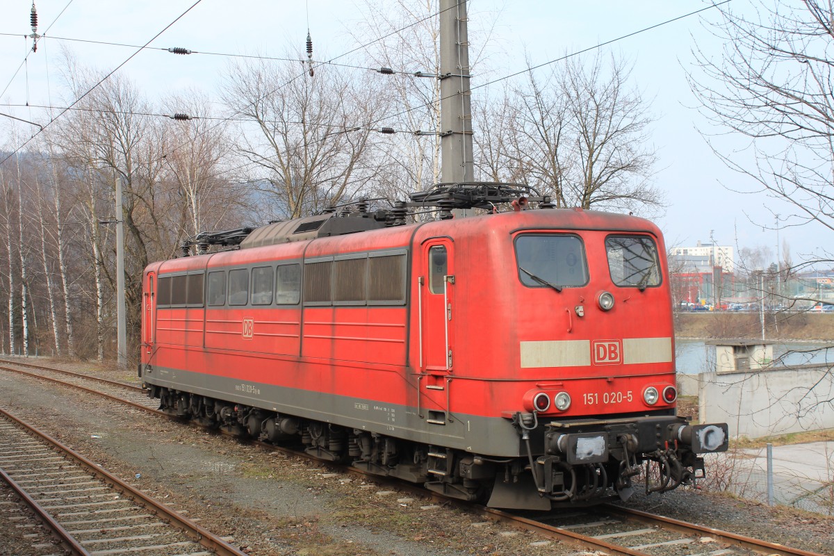 151 020-5 war am 29. M�rz 2013 in Kufstein/Tirol abgestellt.