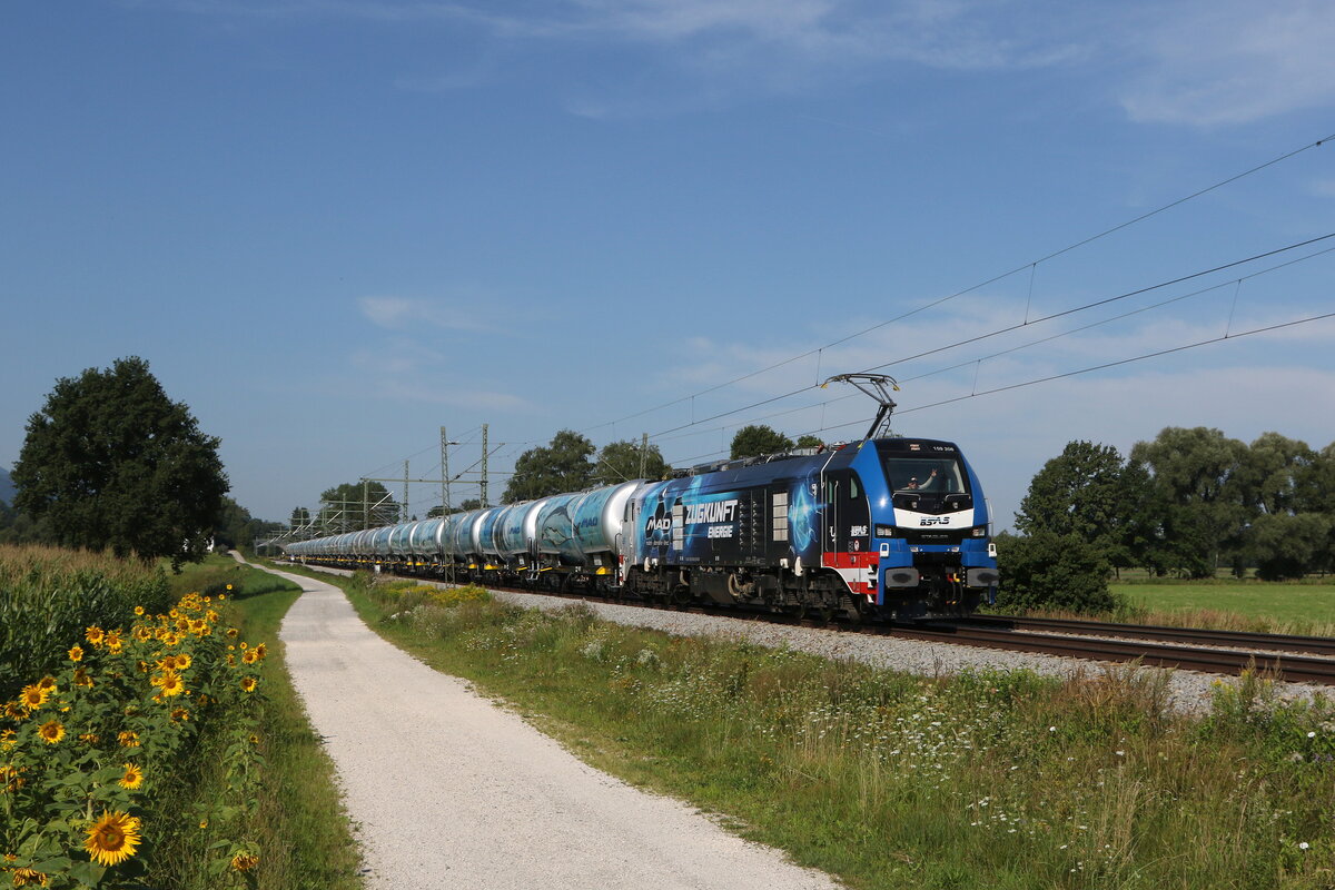 159 208 von  BSAS  war am 12. August 2021 bei �bersee am Chiemsee in Richtung Salzburg unterwegs.