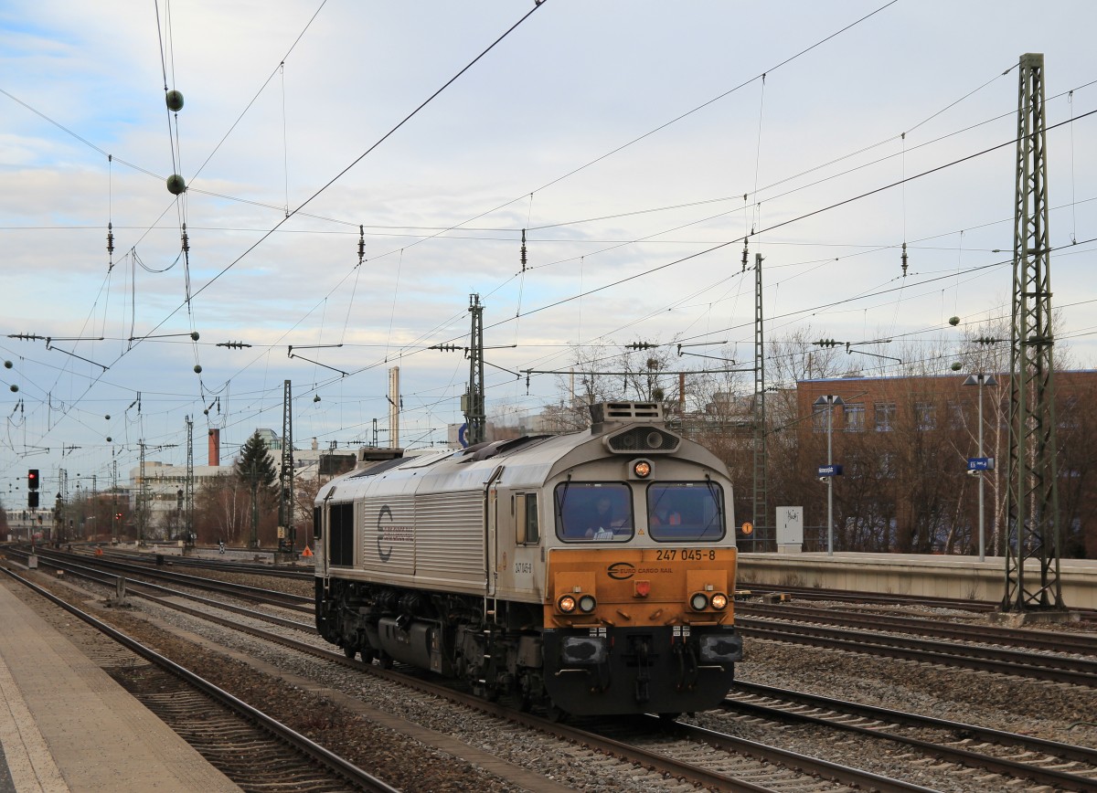 247 045-8 am 3. Januar 2014 in M�nchen-Heimeranplatz.