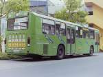 MAN SL 200/149521/wagen-58--war-der-versuch Wagen 58. ... war der Versuch mit kleinen Aufklebern einen Werbeeffekt zu erreichen eher ein Akt der Verzweiflung. Die Aufnahme zeigt den Bus im August 1987 im Bundesbahnweg, ...