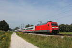101 088 aus M�nchen kommend am 21 August 2021 bei �bersee am Chiemsee.